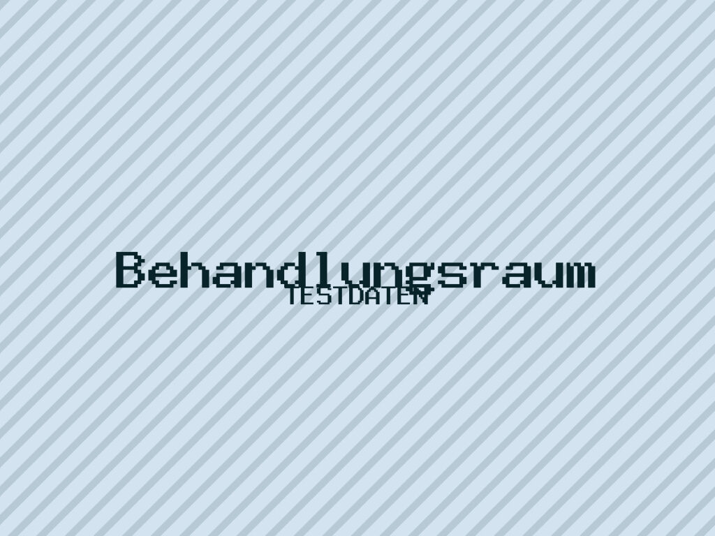 Platzhalterbild mit der Aufschrift Behandlungsraum